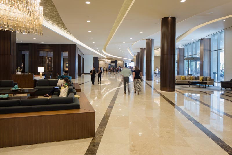 Downtown Houston Marriott Marquis lobby