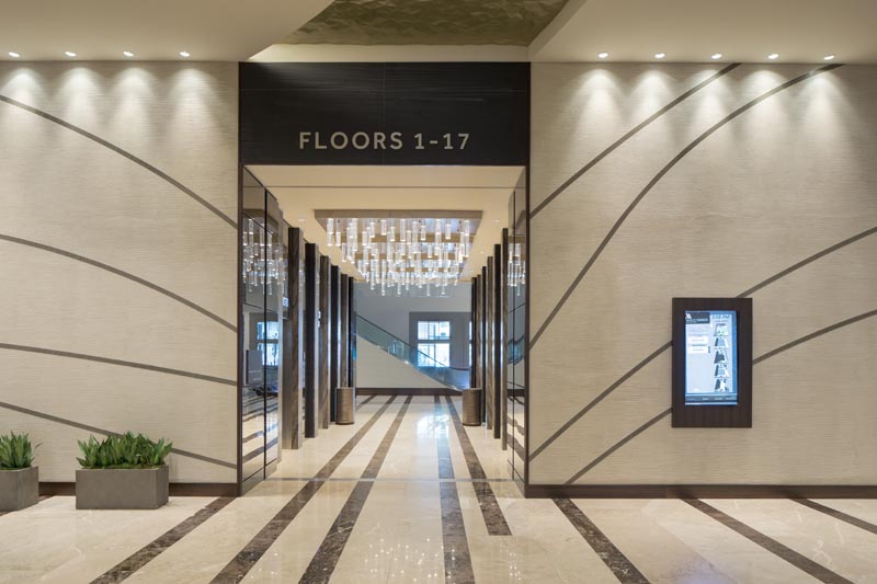 Downtown Houston Marriott Marquis elevator