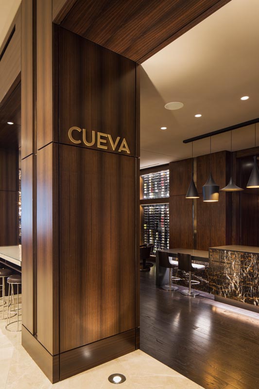 Cueva bar in the Downtown Houston Marriott Marquis