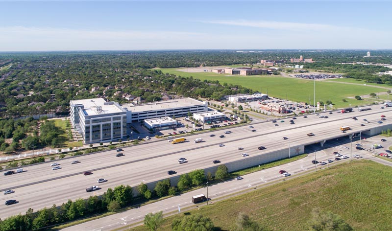 Aerial over Offices at Greenhouse