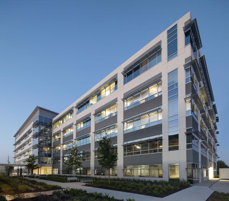 Night view of Offices at Greenhouse